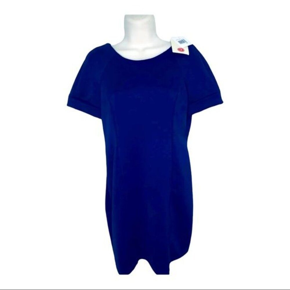 Green Envelope Sheath Dress NWT Casual Couture Cobalt Blue Dress Women’s Medium - Picture 8 of 11